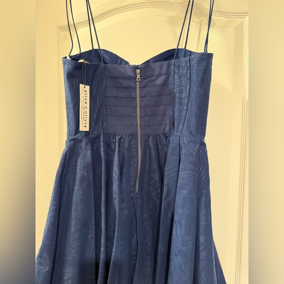 alice + olivia Adara bustier minidress in Royal Blue Sz 8 ✨NWT✨ - Picture 16 of 16